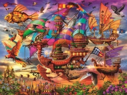 Puzzle Mystická létající loď 1500 dílků RAVENSBURGER