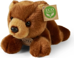 Plyšový hnědý medvěd ležící 20 cm eco‑friendly