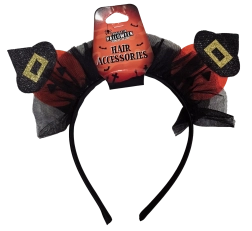 Halloween čelenka s dýněmi a čarodějnickými kloboučky