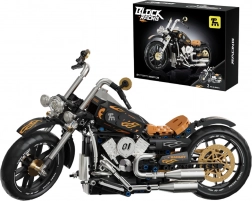 Stavebnice černý motocykl 455 dílků