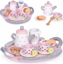 Dřevěná čajová sada 15 ks ECOTOYS