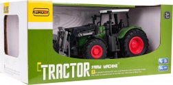 Zelený traktor s čelistovým nakladačem 1:24