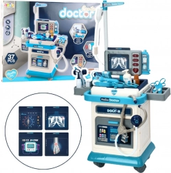 Dětský lékařský vozík se světly a zvuky, 37 dílů