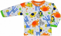 Kojenecký bavlněný kabátek Bobas Fashion Zoo oranžový
