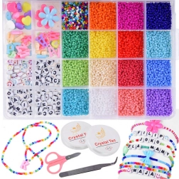 Sada korálků na náramky a šperky pro děti – DIY kreativní box