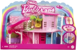 MATTEL mini BARBIE land domeček pro panenky s panenkou, mazlíčkem, výtahem a bazénem