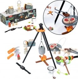 Dřevěná Sada Pro Kempování 45 Ks