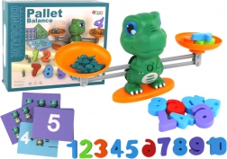 edukační hra dinosaurus – balanční váha a učení matematiky