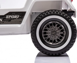 Dětský elektrický vůz Mountain Off-Road bílý