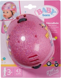 cyklistická helma pro panenku baby born 43 cm
