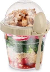 Kelímek na jogurt s lžičkou a miskou na müsli 400 ml
