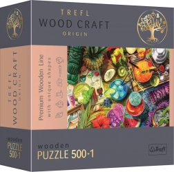 Puzzle Barevné koktejly TREFL Wood Craft Origin 501 dílků