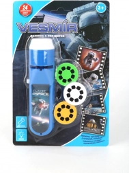 Baterka a projektor vesmír – dětský promítací set