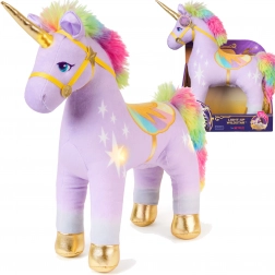 Plyšový jednorožec WILDSTAR se světlem 35 cm – UNICORN ACADEMY