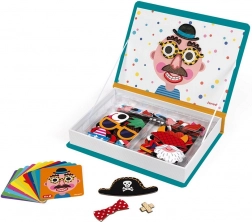 Magnetická kniha zábavné obličeje – chlapci