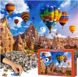 Puzzle 2000 dílků – barevné balóny nad Cappadocií
