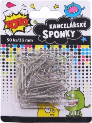 Kancelářské sponky 33 mm, 50 ks