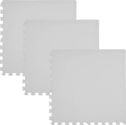 Pěnová podlahová puzzle podložka Humbi 180 × 60 cm šedá - 3 ks