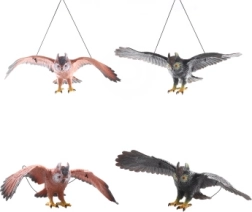 Plastová létající sova 38 cm na zavěšení