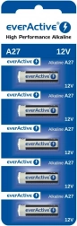 Alkalické baterie 27A 12V, blister 5 ks everActive