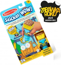 Sticker WOW! Samolepková sada s razítkem Buldozer