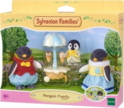 Sylvanian Families rodina tučňáků se zmrzlinovým vozíkem