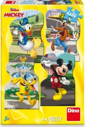 Puzzle Disney Mickey ve městě 4×54 dílků