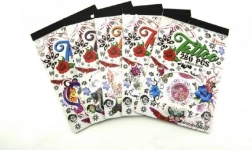 Dočasné tetování v bloku – 280 ks, mix motivů