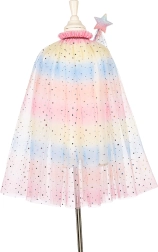 Dětský kostým – plášť jednorožce s čelenkou a hůlkou (3–4 roky)