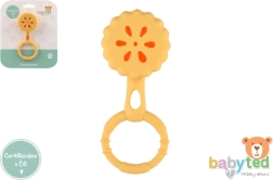 Silikonové chrastítko a kousátko pro miminka Babyted 13 × 5 cm