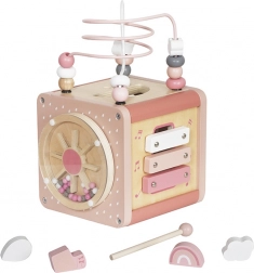 Multikostka dřevěná Montessori aktivizační a vzdělávací