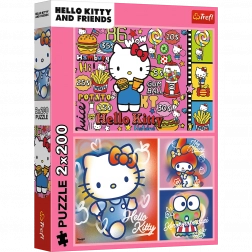 Puzzle 2x200 Hello Kitty a přátelé