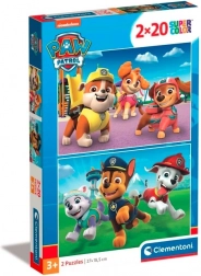 Puzzle 2×20 dílků Paw Patrol