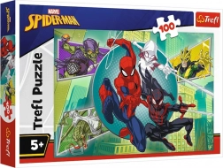 Puzzle 100 dílků spiderman pavučí maska trefl