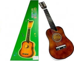 Dřevěná klasická kytara s trsátkem světlý hnědý