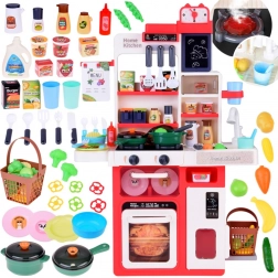 Interaktivní dětská kuchyňka se světly, zvuky a párou