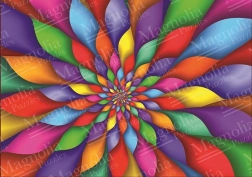 Puzzle duhové okvětní lístky 1000 dílků