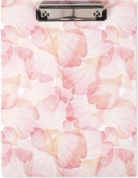 Desky s klipem A4 – růžové květy