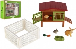 Králíkárna s výběhem a doplňky pro děti