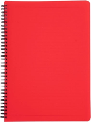 Kroužkový blok A5 Classic červená