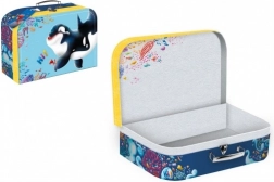 Školní papírový kufřík s motivem kosatky