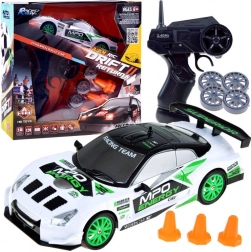 rc drift auto 1:24 s dálkovým ovládáním a kužely