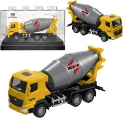 Kolekcionářský model míchačky Huina žlutý 1:80