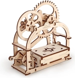 mechanická dřevěná krabička 3d puzzle ugears