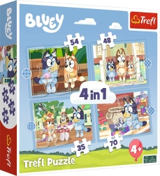 Puzzle Bluey a přátelé 4v1