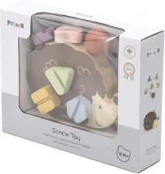 VIGA PolarB Dřevěná hračka Ježek se šroubky Montessori
