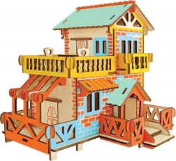 Woodcraft dřevěné 3D puzzle venkovská chata