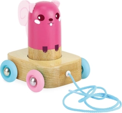 Tahací hračka a chrastítko veverka VILAC