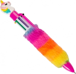 Šestibarevná propiska růžový jednorožec