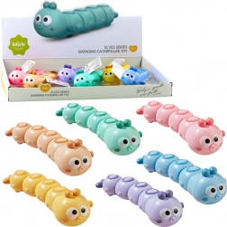 Natahovací jezdící housenka – barevná dětská hračka